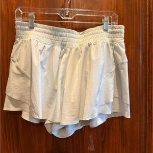 Shake It Out High Rise Running Short 2.5 Layered Hem